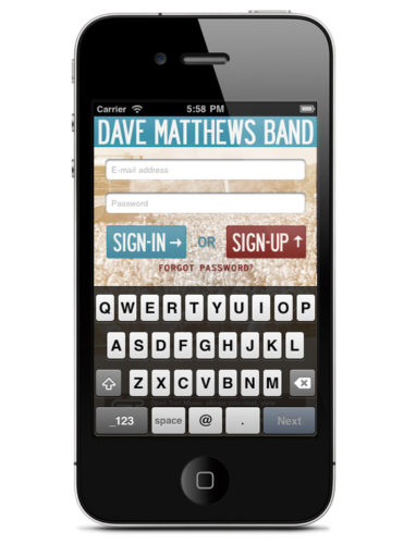 Dave Matthews Band: Login